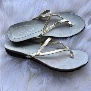 Cordani Gold Muri / Gold Leather Sandals
